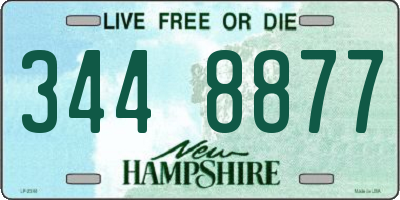 NH license plate 3448877