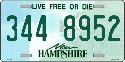 NH license plate 3448952