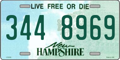 NH license plate 3448969