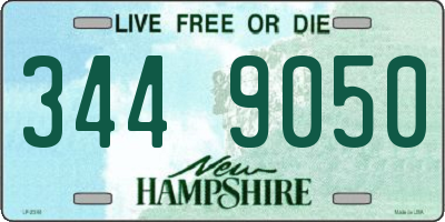 NH license plate 3449050
