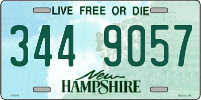 NH license plate 3449057