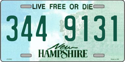 NH license plate 3449131