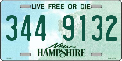 NH license plate 3449132