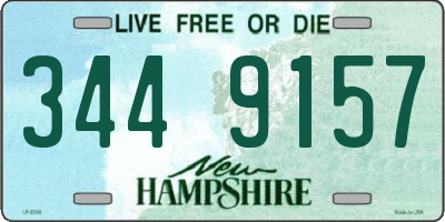 NH license plate 3449157