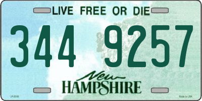 NH license plate 3449257