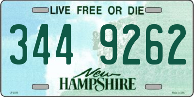 NH license plate 3449262