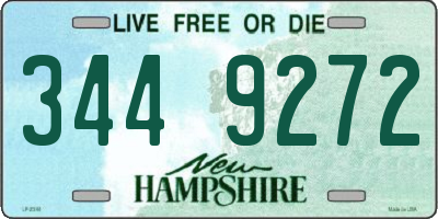 NH license plate 3449272