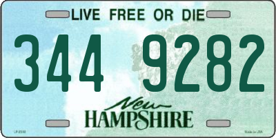 NH license plate 3449282
