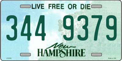 NH license plate 3449379