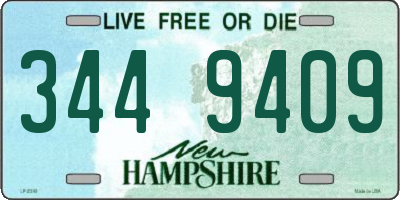 NH license plate 3449409