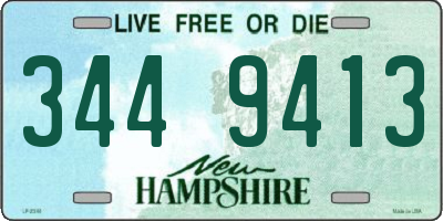 NH license plate 3449413