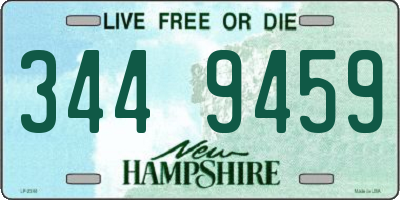 NH license plate 3449459