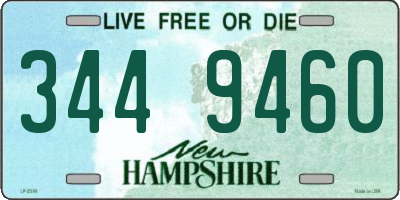 NH license plate 3449460