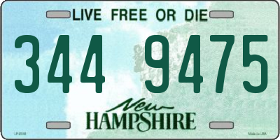 NH license plate 3449475