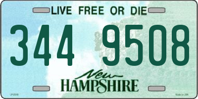 NH license plate 3449508