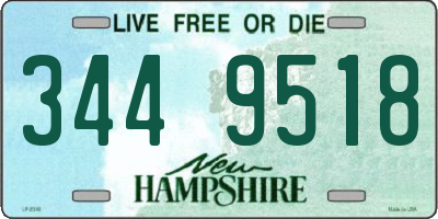 NH license plate 3449518