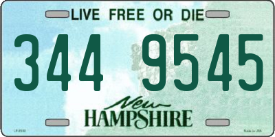 NH license plate 3449545