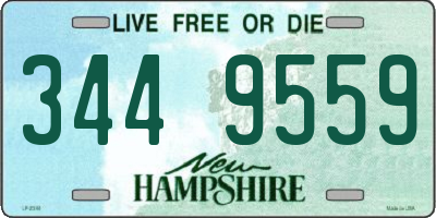 NH license plate 3449559