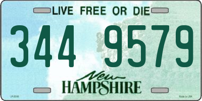 NH license plate 3449579