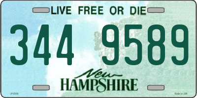 NH license plate 3449589