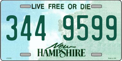 NH license plate 3449599