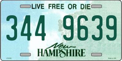 NH license plate 3449639