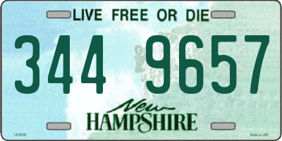 NH license plate 3449657