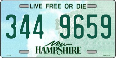 NH license plate 3449659