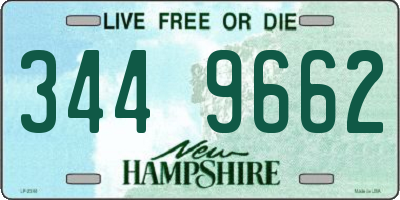 NH license plate 3449662