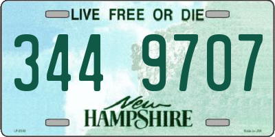 NH license plate 3449707