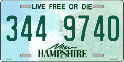 NH license plate 3449740