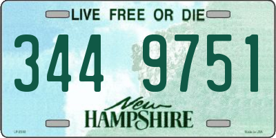 NH license plate 3449751