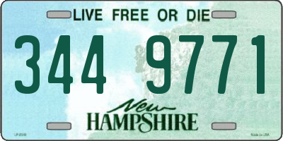 NH license plate 3449771
