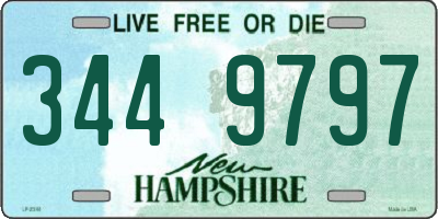 NH license plate 3449797