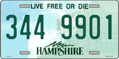 NH license plate 3449901