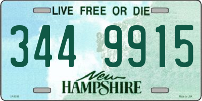NH license plate 3449915