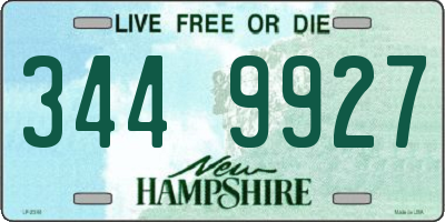 NH license plate 3449927