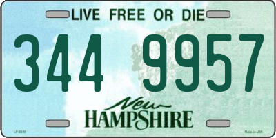 NH license plate 3449957