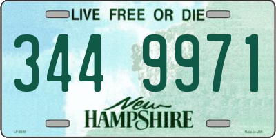 NH license plate 3449971