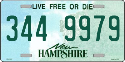NH license plate 3449979