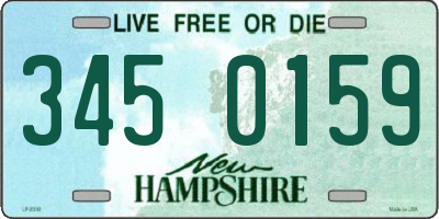 NH license plate 3450159