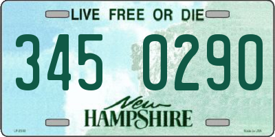 NH license plate 3450290