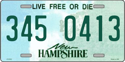 NH license plate 3450413