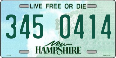 NH license plate 3450414