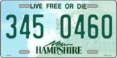 NH license plate 3450460