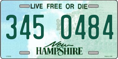 NH license plate 3450484