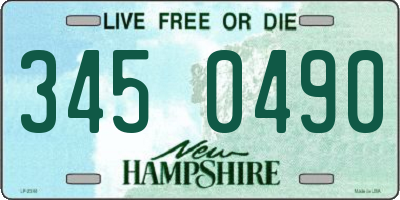 NH license plate 3450490