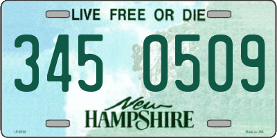 NH license plate 3450509