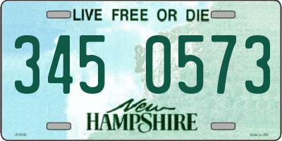 NH license plate 3450573