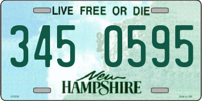 NH license plate 3450595